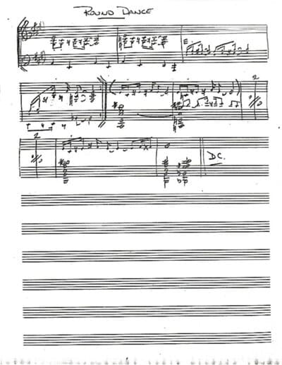 Lead sheet for Round Dance