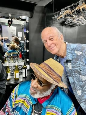 John Simon with Taj Mahal